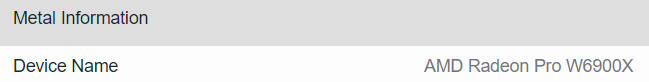 Radeon Pro W6900X