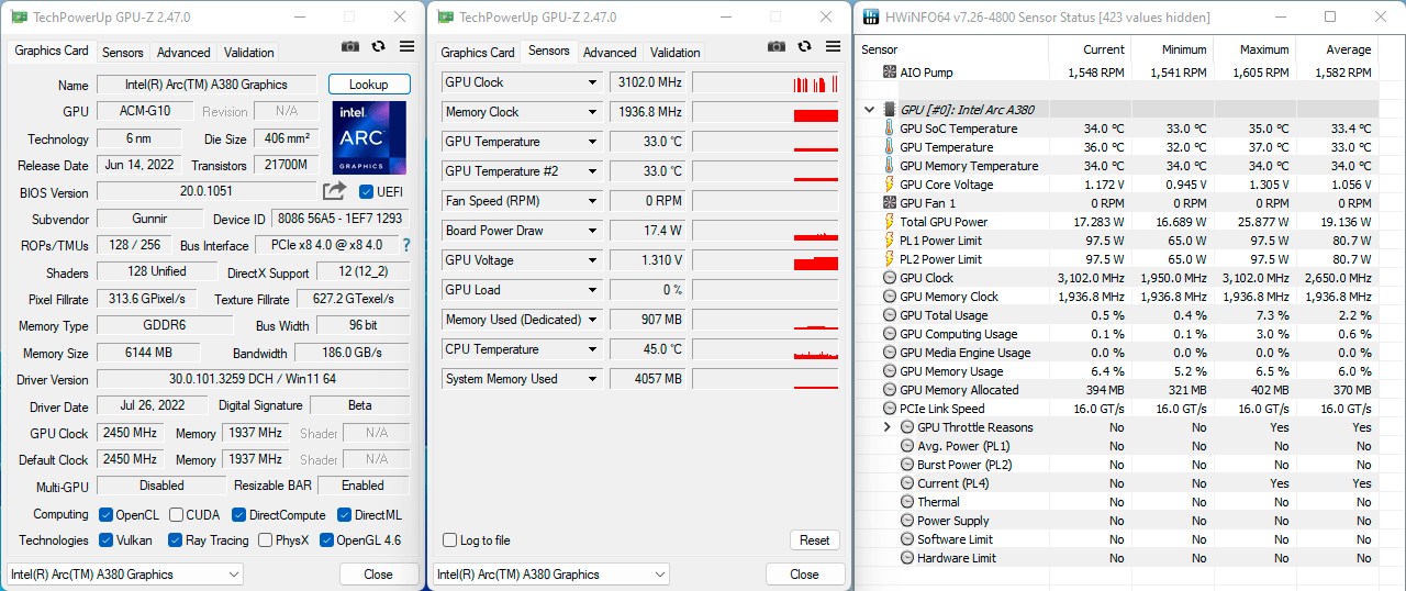 Оверклокер SkatterBencher разогнал видеокарту Intel Arc A380 до 3,1 ГГц