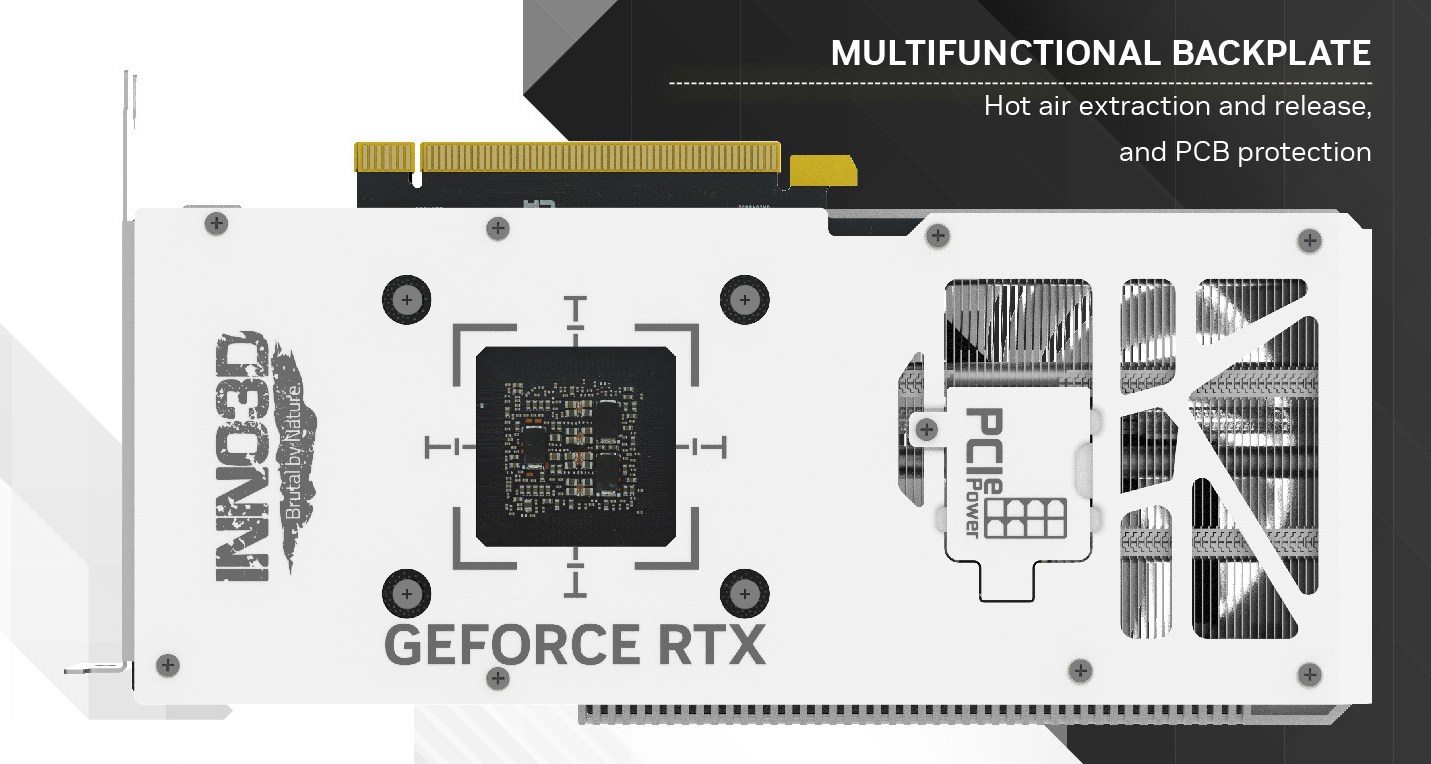 Inno3D выпустила белую GeForce RTX 4070 со скрытым разъемом питания