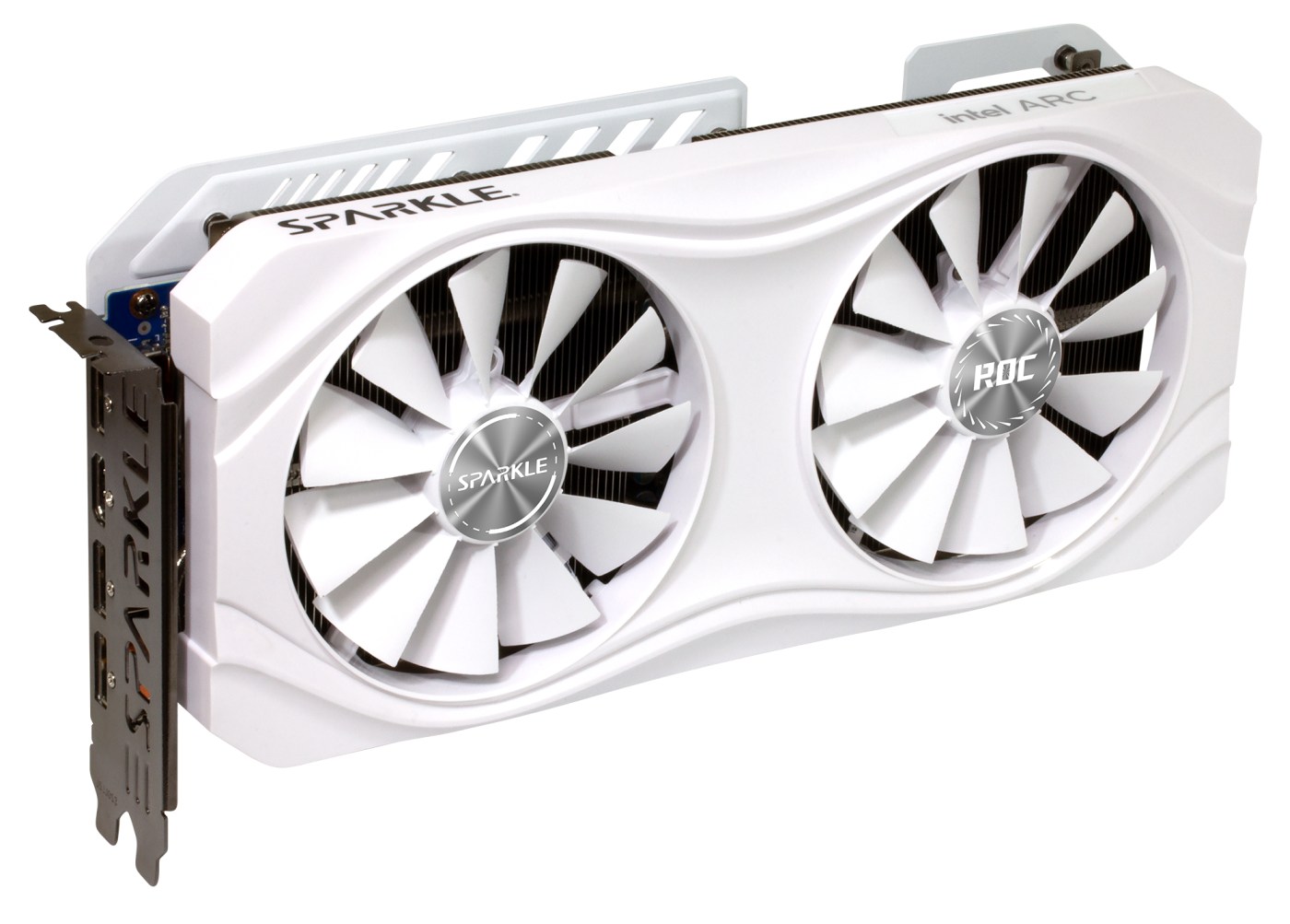 Sparkle представила видеокарты Intel Arc A770/A750 ROC Luna в белом цвете