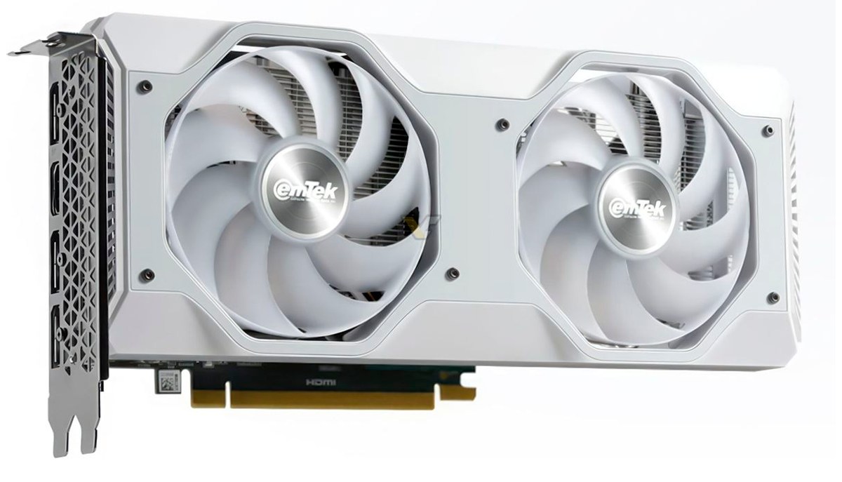 Emtek выпускает белую GeForce RTX 4060