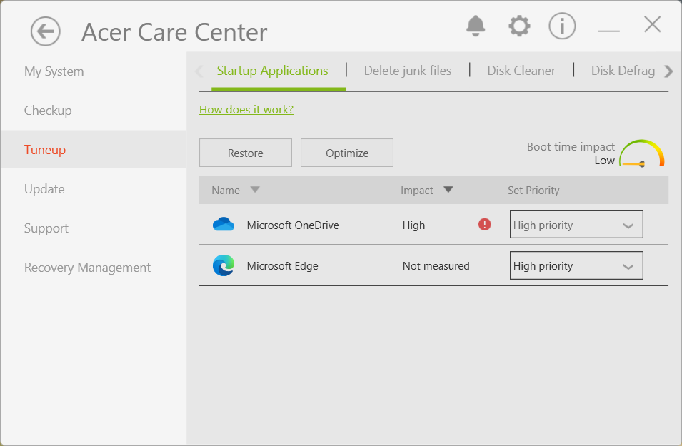 Acer care center
