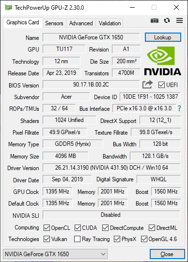 Acer ConceptD 3 CN315-71