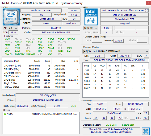 Acer Nitro 7 AN715-51