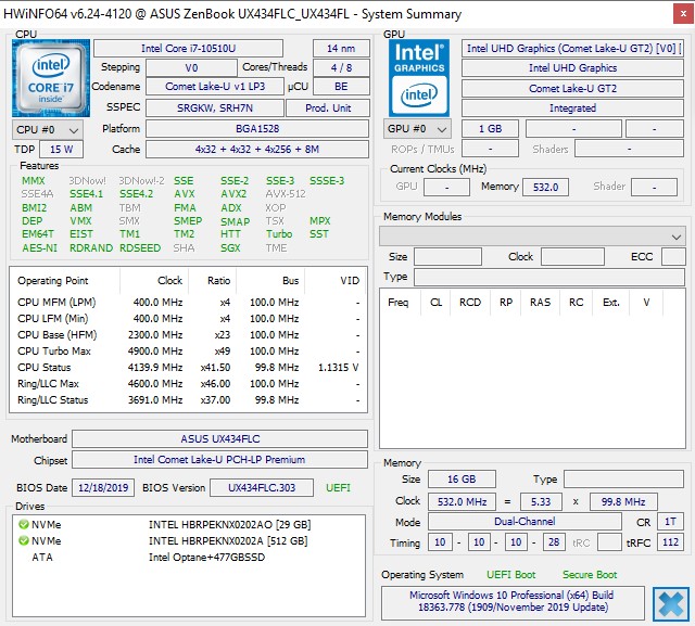 ASUS ZenBook 14 UX434FLC