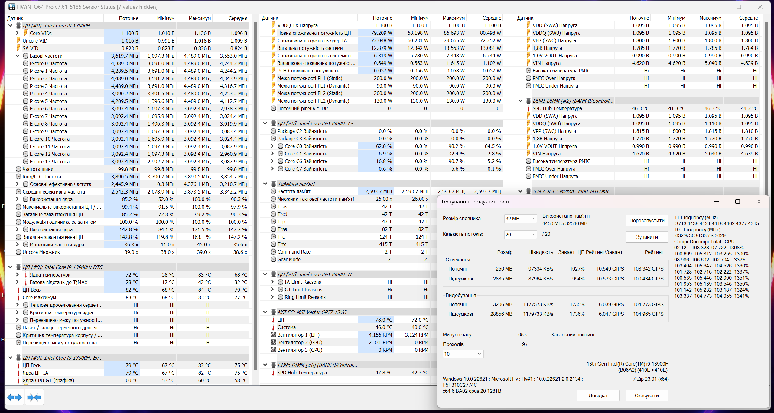MSI Vector GP77 13VG