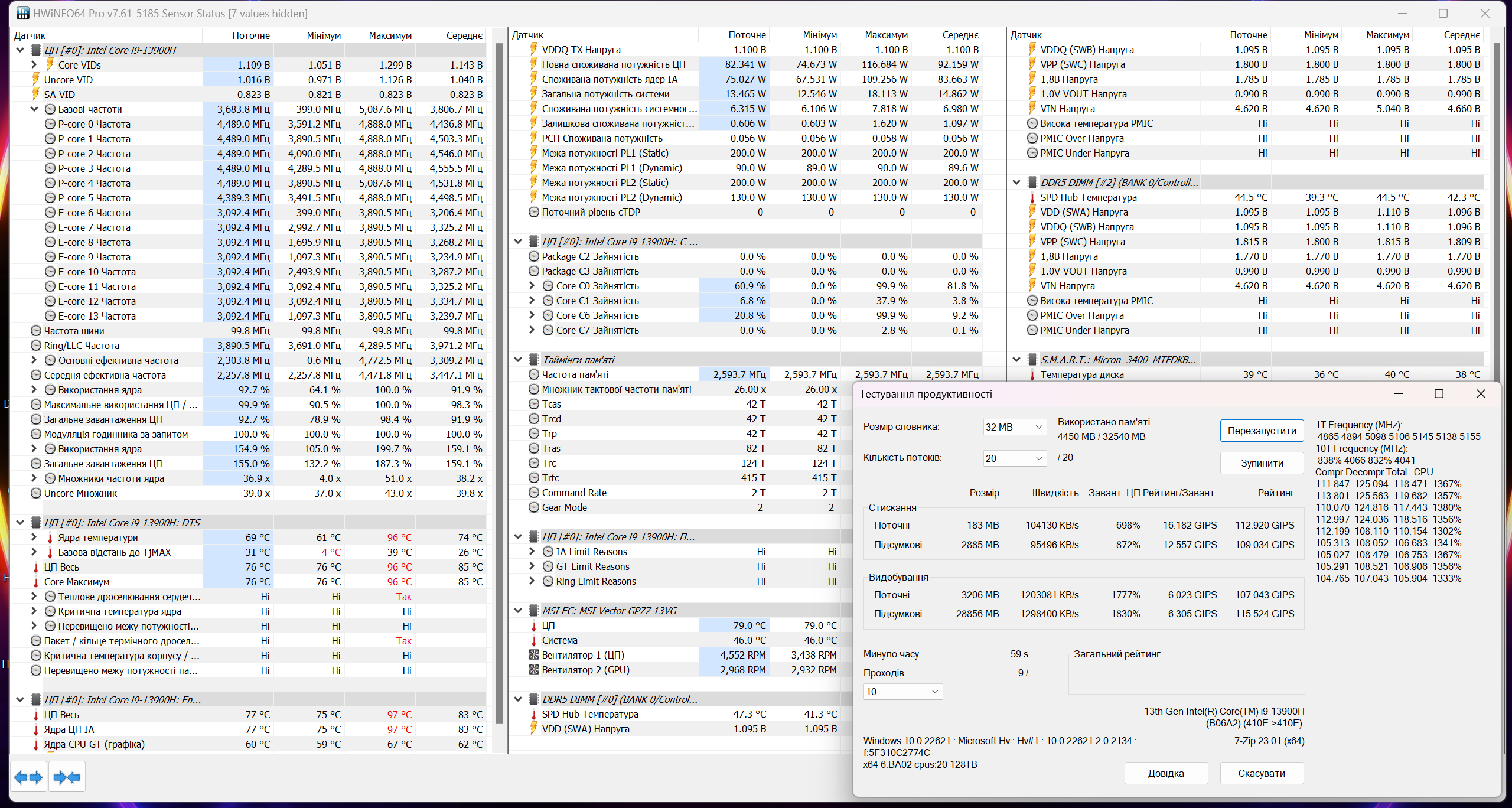 MSI Vector GP77 13VG