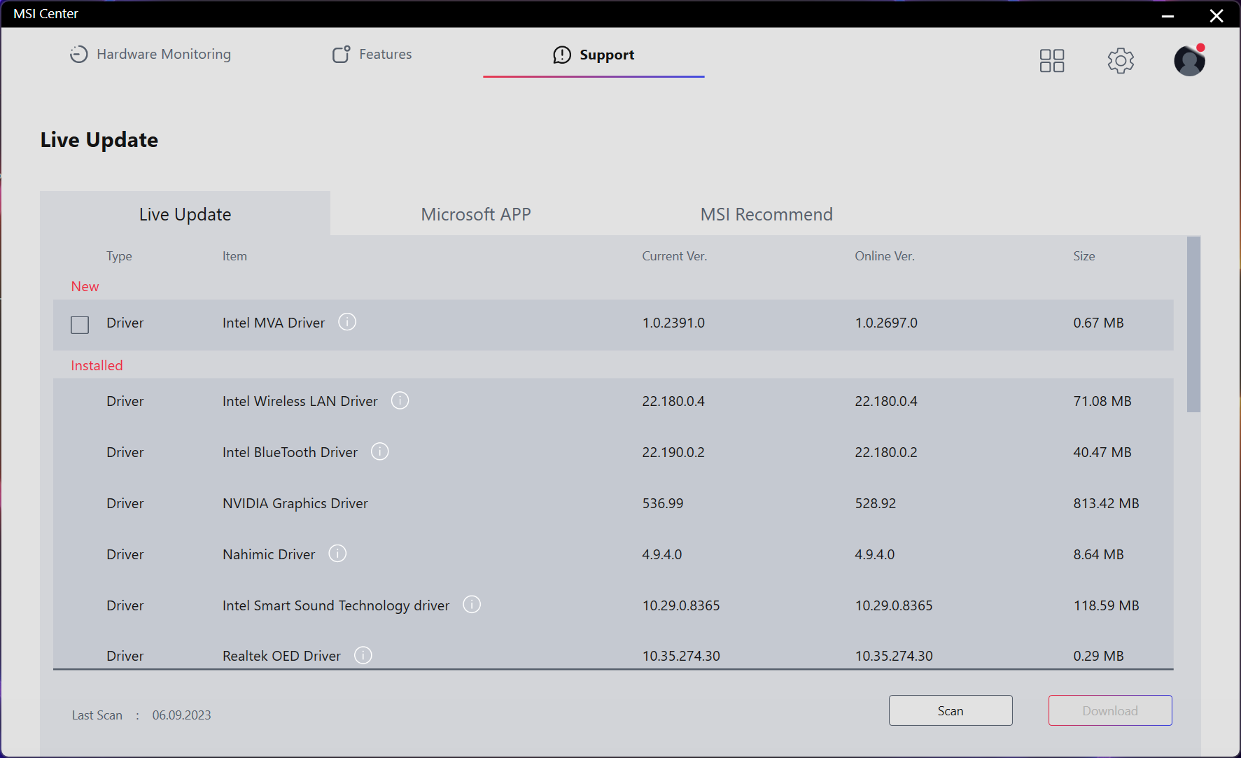 MSI Vector GP77 13VG