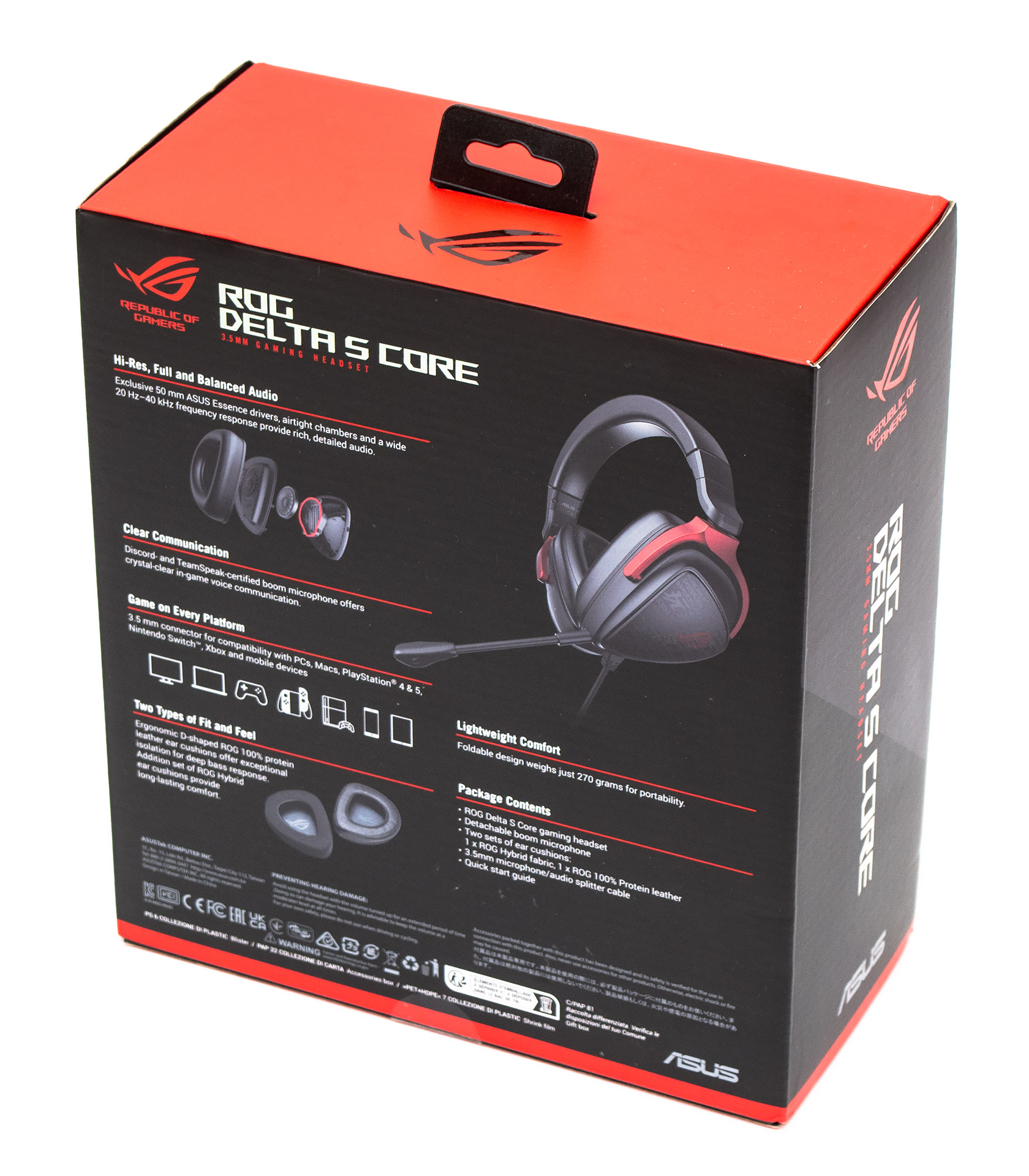 Обзор игровой гарнитуры ASUS ROG Delta S Core