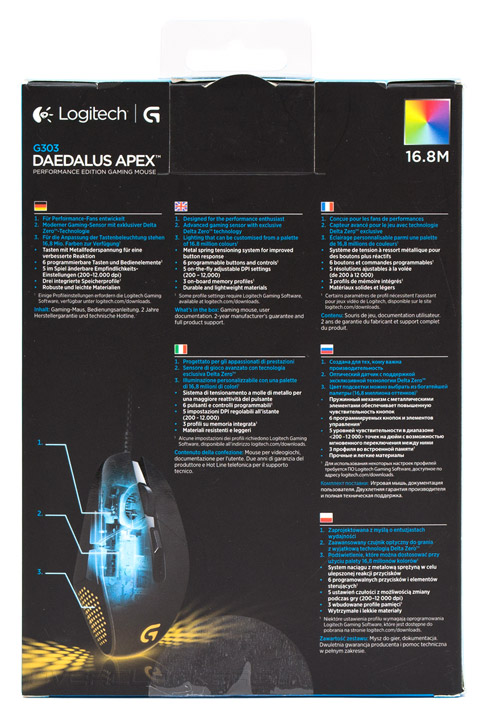 Logitech G303 Daedalus Apex