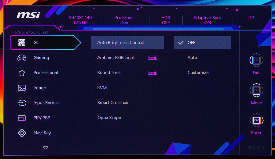 MSI MEG 342C QD-OLED
