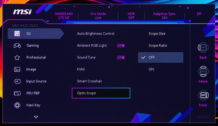 MSI MEG 342C QD-OLED