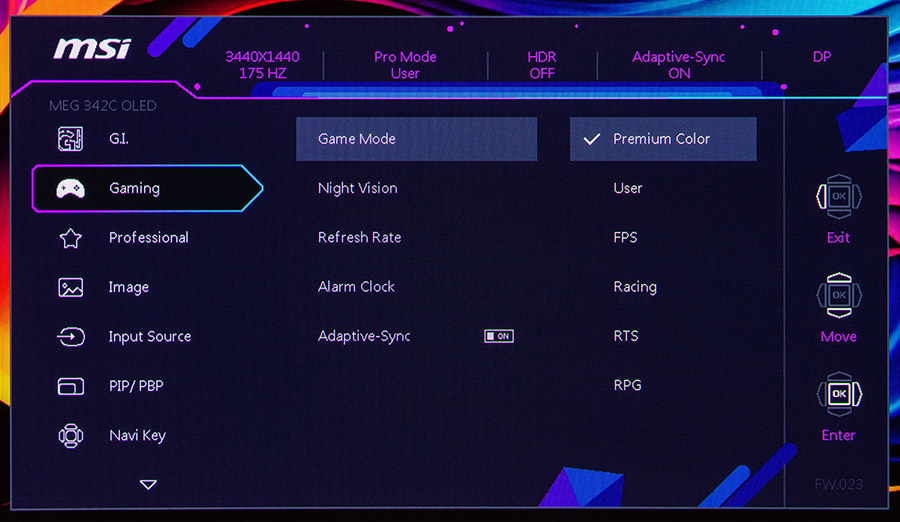 MSI MEG 342C QD-OLED
