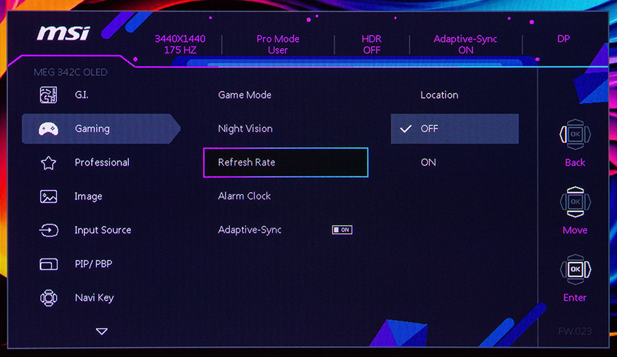 MSI MEG 342C QD-OLED