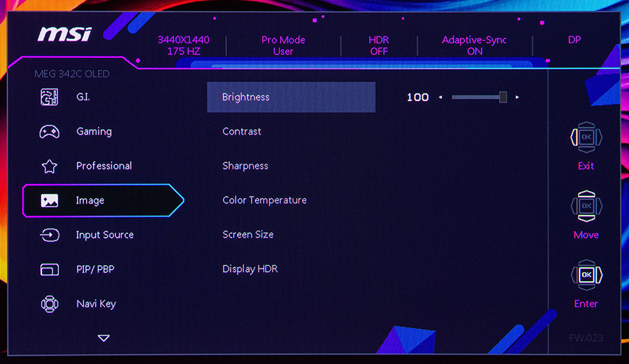 MSI MEG 342C QD-OLED