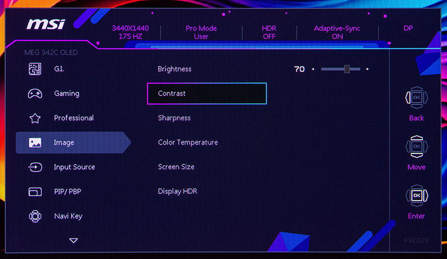 MSI MEG 342C QD-OLED