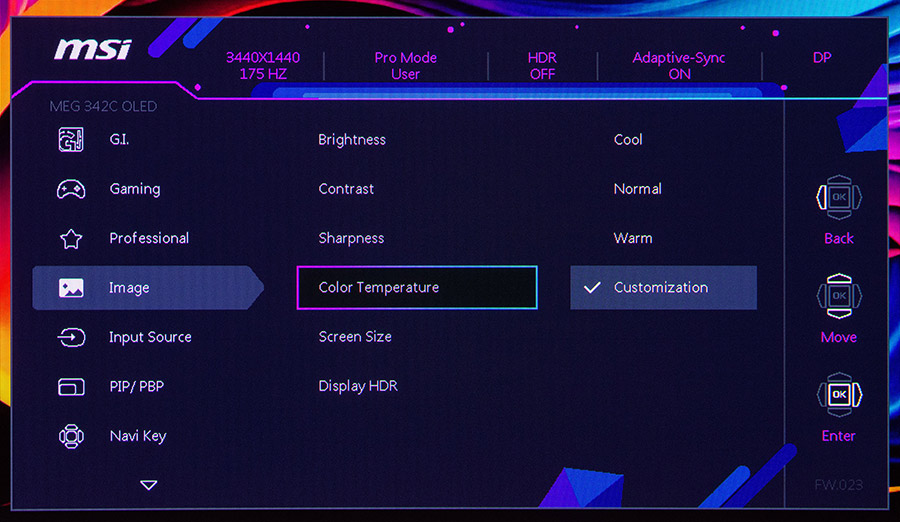 MSI MEG 342C QD-OLED