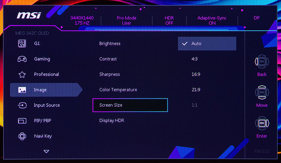 MSI MEG 342C QD-OLED