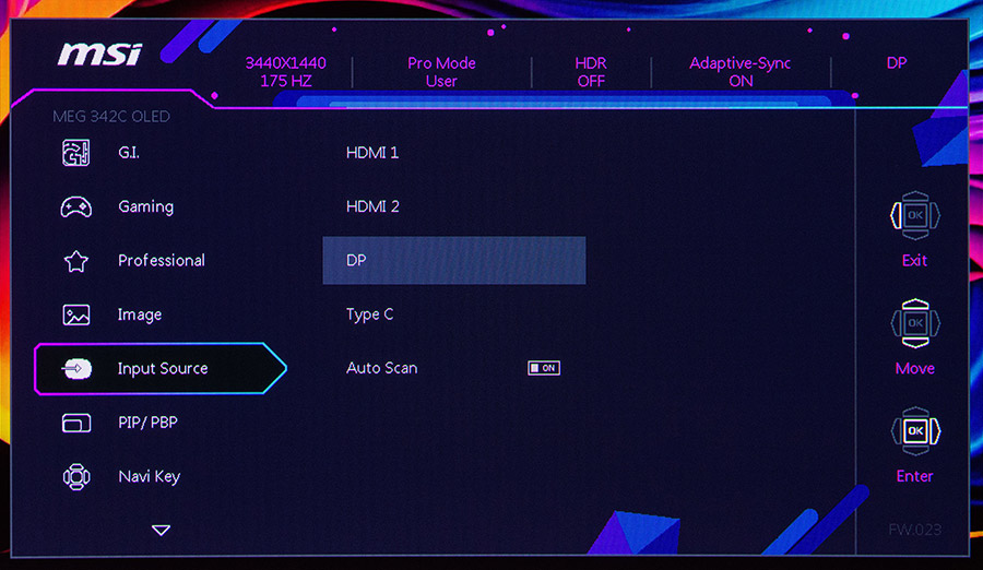 MSI MEG 342C QD-OLED