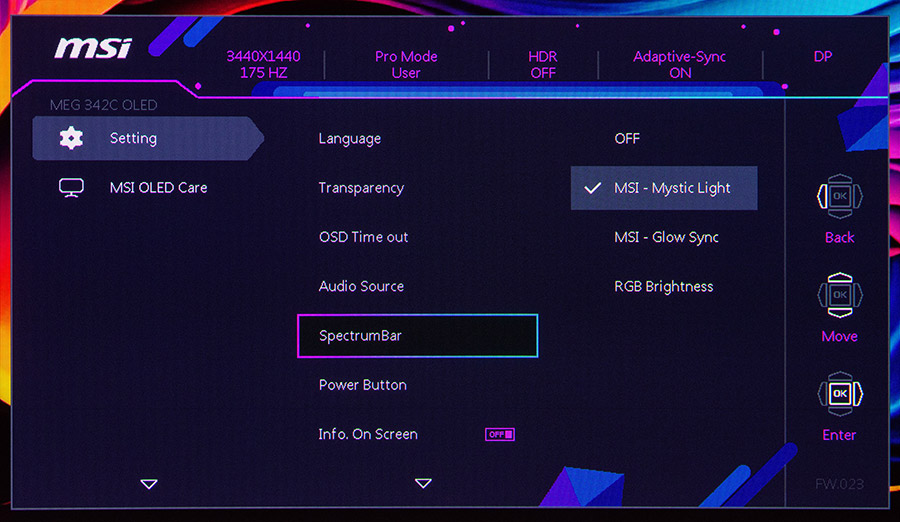 MSI MEG 342C QD-OLED