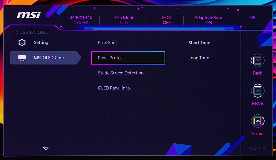 MSI MEG 342C QD-OLED