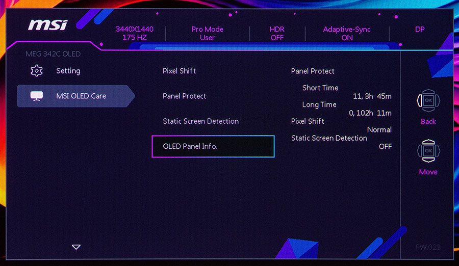 MSI MEG 342C QD-OLED