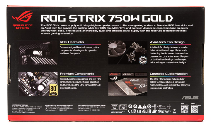 ASUS ROG Strix 750W Gold (ROG-STRIX-750G)