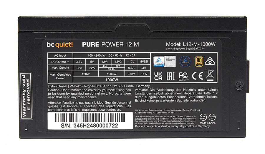 be quiet! Pure Power 12 M 1000W