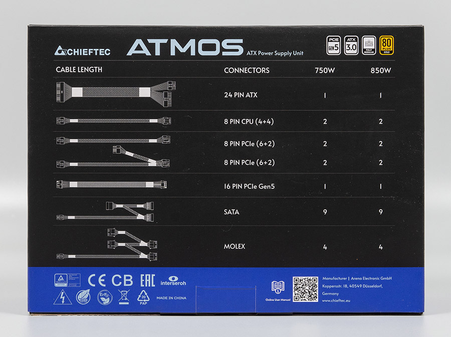 Chieftec ATMOS CPX-750FC