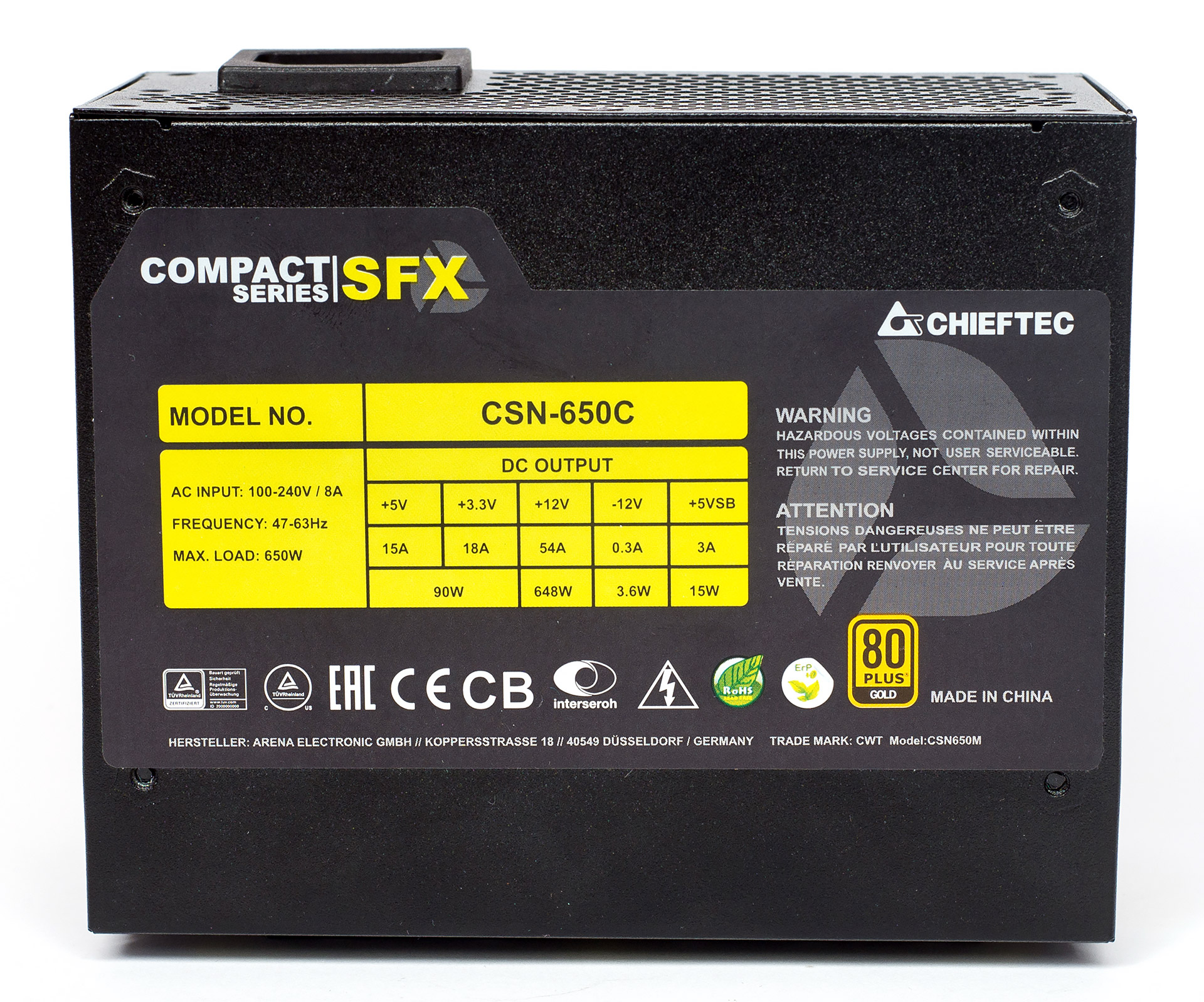 Обзор блока питания Chieftec Compact CSN-650C мощностью 650 Вт ...