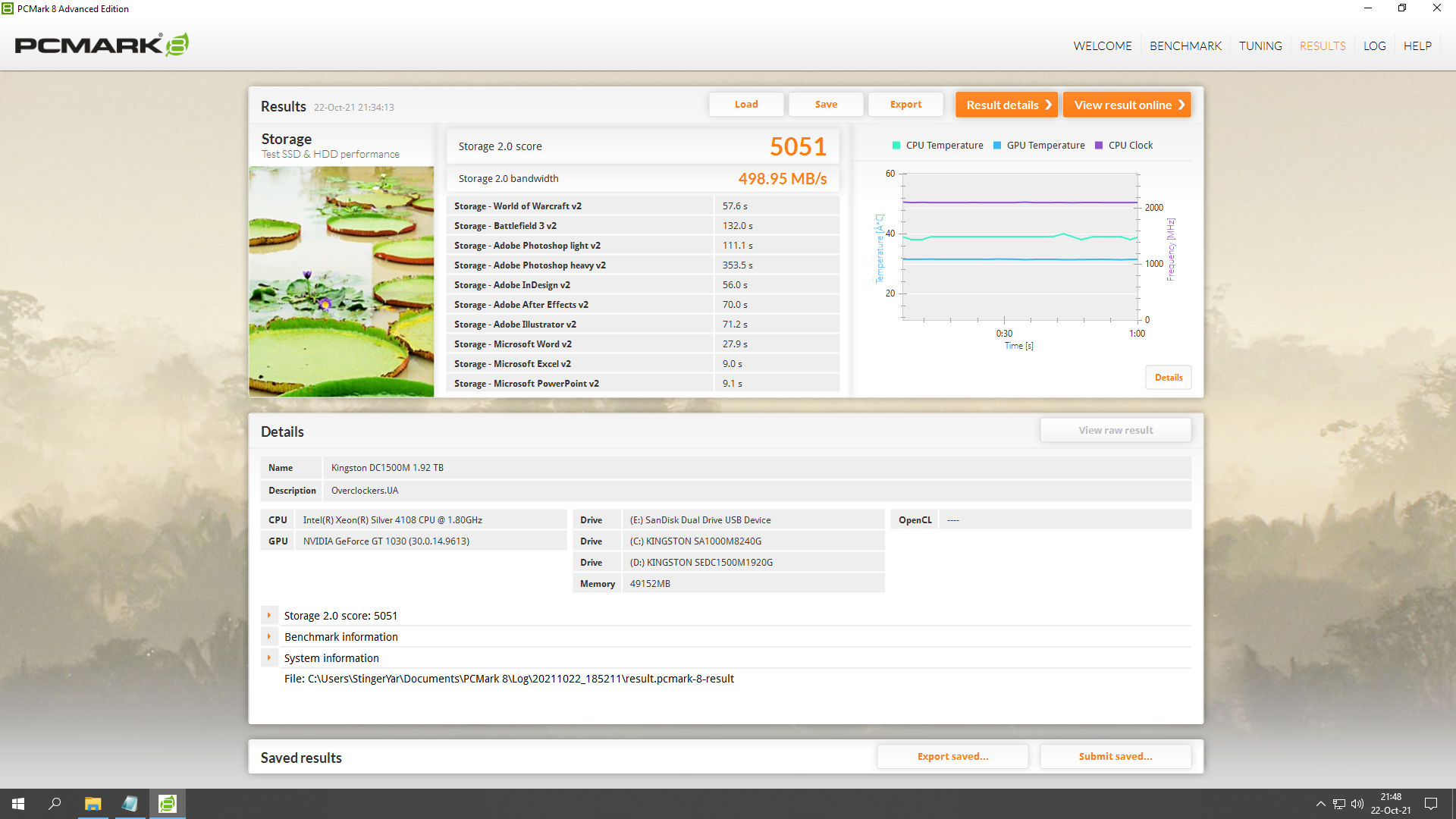 Kingston DC1500M U.2 NVMe SSD 1,92TB