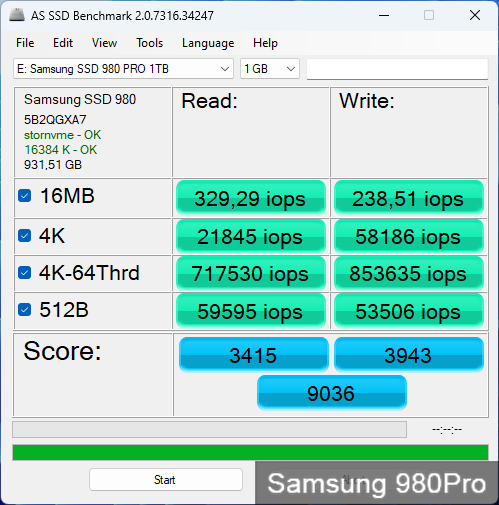 Kingston KC3000, Samsung 980 Pro та WD Black SN770