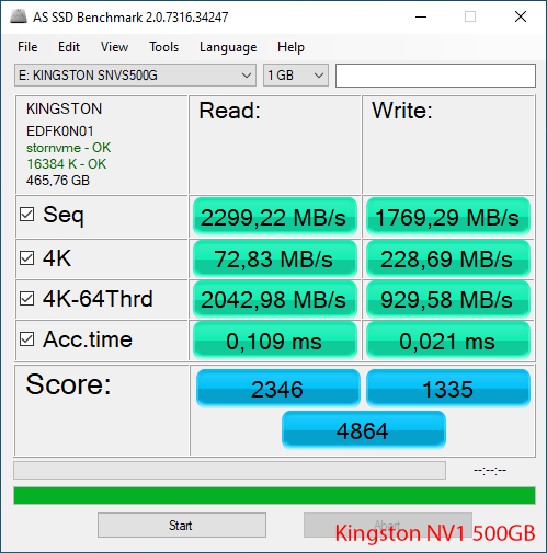 Kingston NV1 500GB