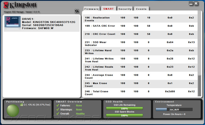 Kingston SSDNow KC400 512GB