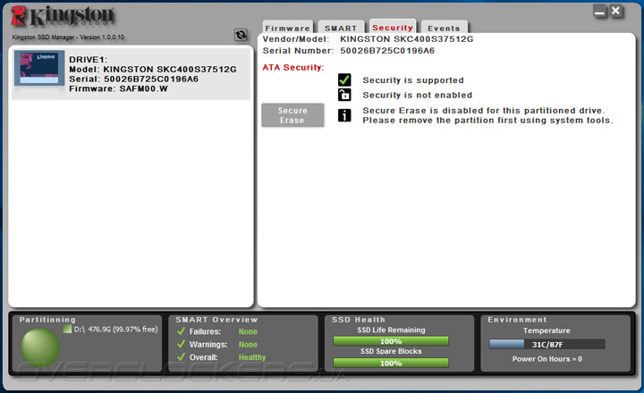 Kingston SSDNow KC400 512GB