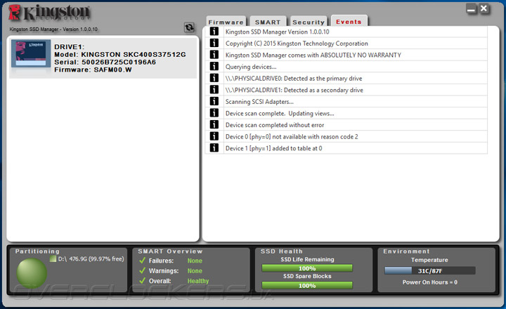 Kingston SSDNow KC400 512GB