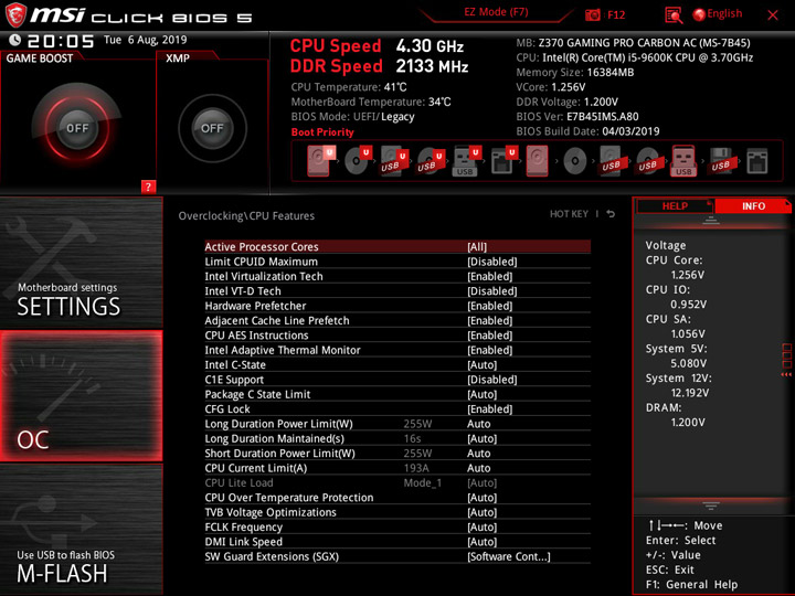 Изучение разгонного потенциала Intel Core i5-9600K