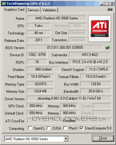   Amd Radeon Hd 6570 64  -  7