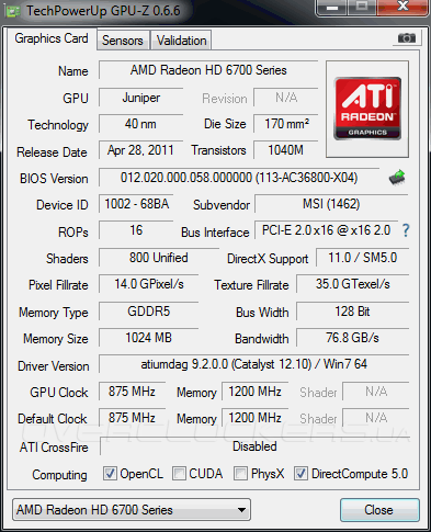 Тестирование Radeon HD 7660D