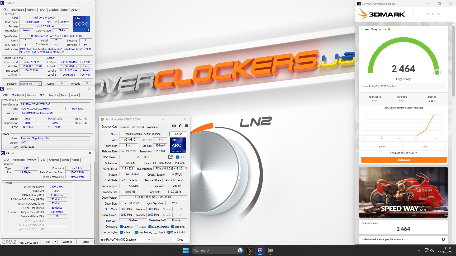 ASRock Intel Arc A750 Challenger D 8GB OC
