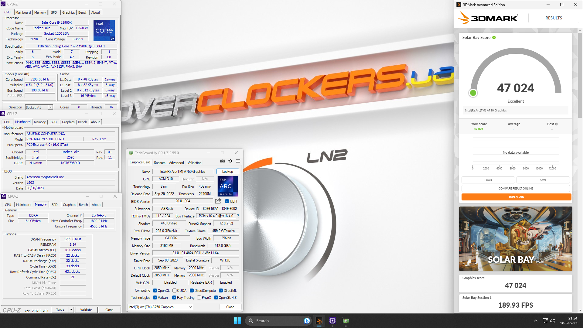 ASRock Intel Arc A750 Challenger D 8GB OC