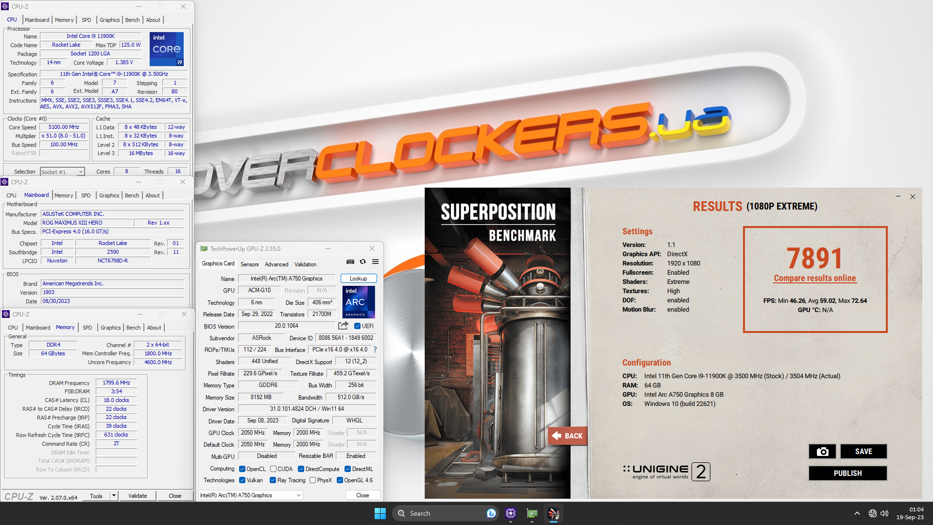 ASRock Intel Arc A750 Challenger D 8GB OC