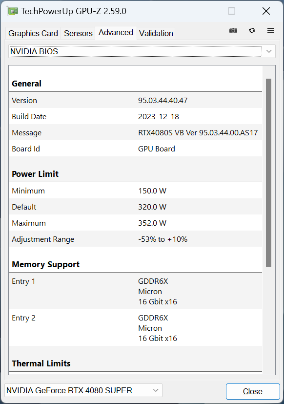 ASUS PROART-RTX4080S-O16G