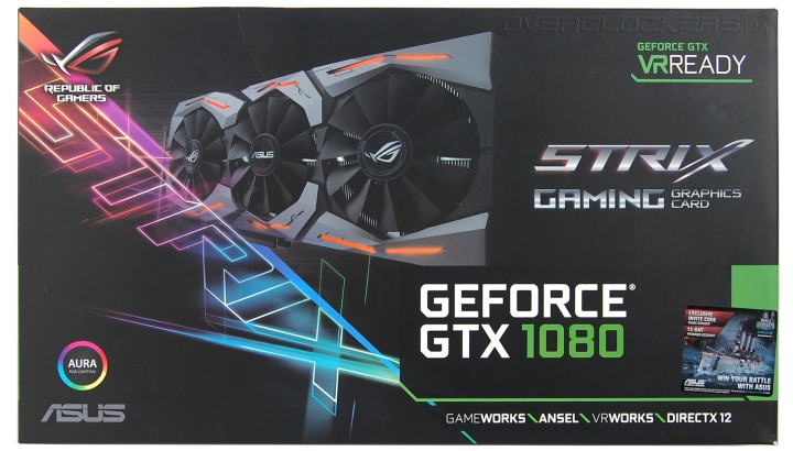 Обзор и тестирование видеокарты ASUS ROG Strix GeForce GTX 1080