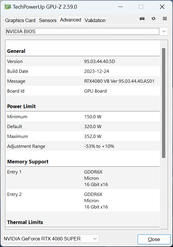 ASUS RTX4080S-O16G-NOCTUA