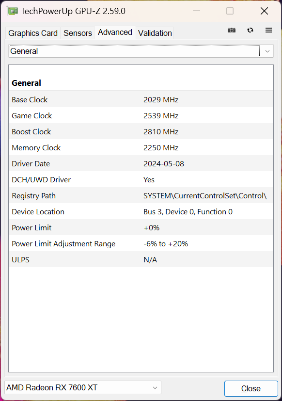 ASUS TUF-RX7600XT-O16G-GAMING
