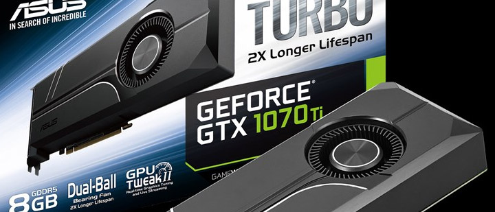 Carte Graphique ASUS Turbo GTX 1070 8Go, Excellent état, VR Ready