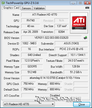 ASUS EAH4770 FORMULA/DI/512MD5