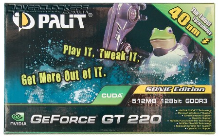 Palit GeForce GT 220 Sonic 512MB GDDR3 Palit GeForce GT 220 Sonic 512MB GDDR3