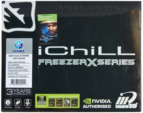Inno3D iChill GeForce GTS 450 Freezer (C450-1DDN-D5CWX) Inno3D iChill GeForce GTS 450 Freezer (C450-1DDN-D5CWX)